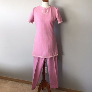 1960’s vintage lilac mini dress & pant handmade